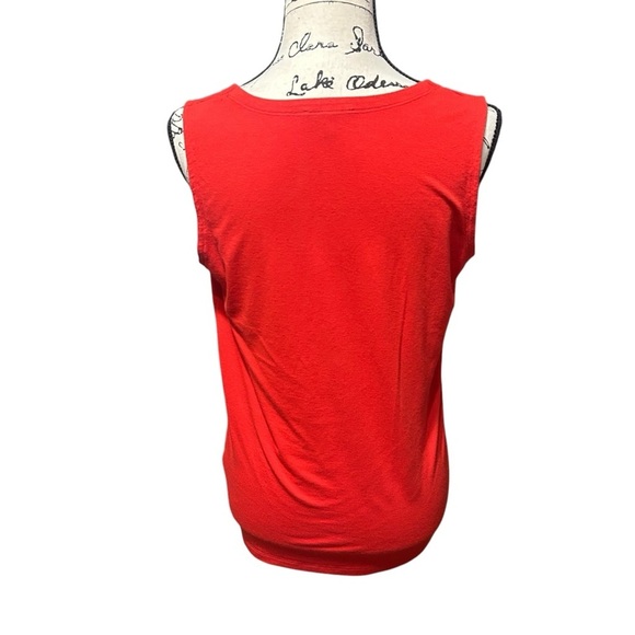 Eileen Fisher Red Crew Neck Tank Top Women’s Small - Picture 2 of 10